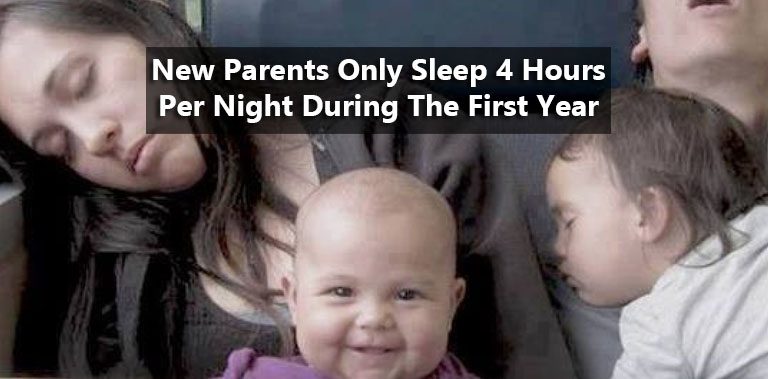 New Parents Only Sleep 4 Hours Per Night During The First Year