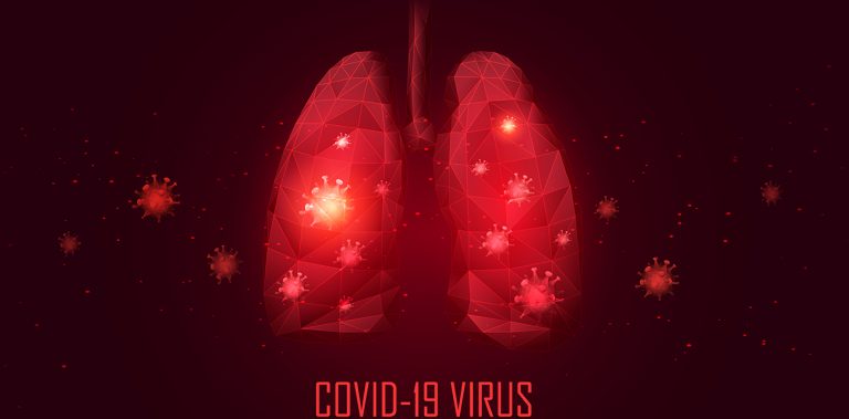 What happens to the lungs of the people when they get COVID-19?